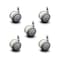 Service Caster 2" Gray Soft Wheel Grip Ring Office Chair Casters  SCC, PK5 SCC-GR02S50-TPR-GRY-716-5 - alternate 1